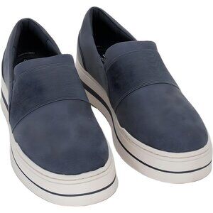 Clarks Audreigh Eve Dark Blue Slip-On Platform Sneaker Women's US 10M